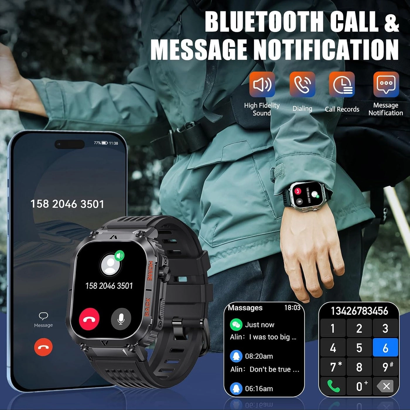 Waterproof Fitness Watch