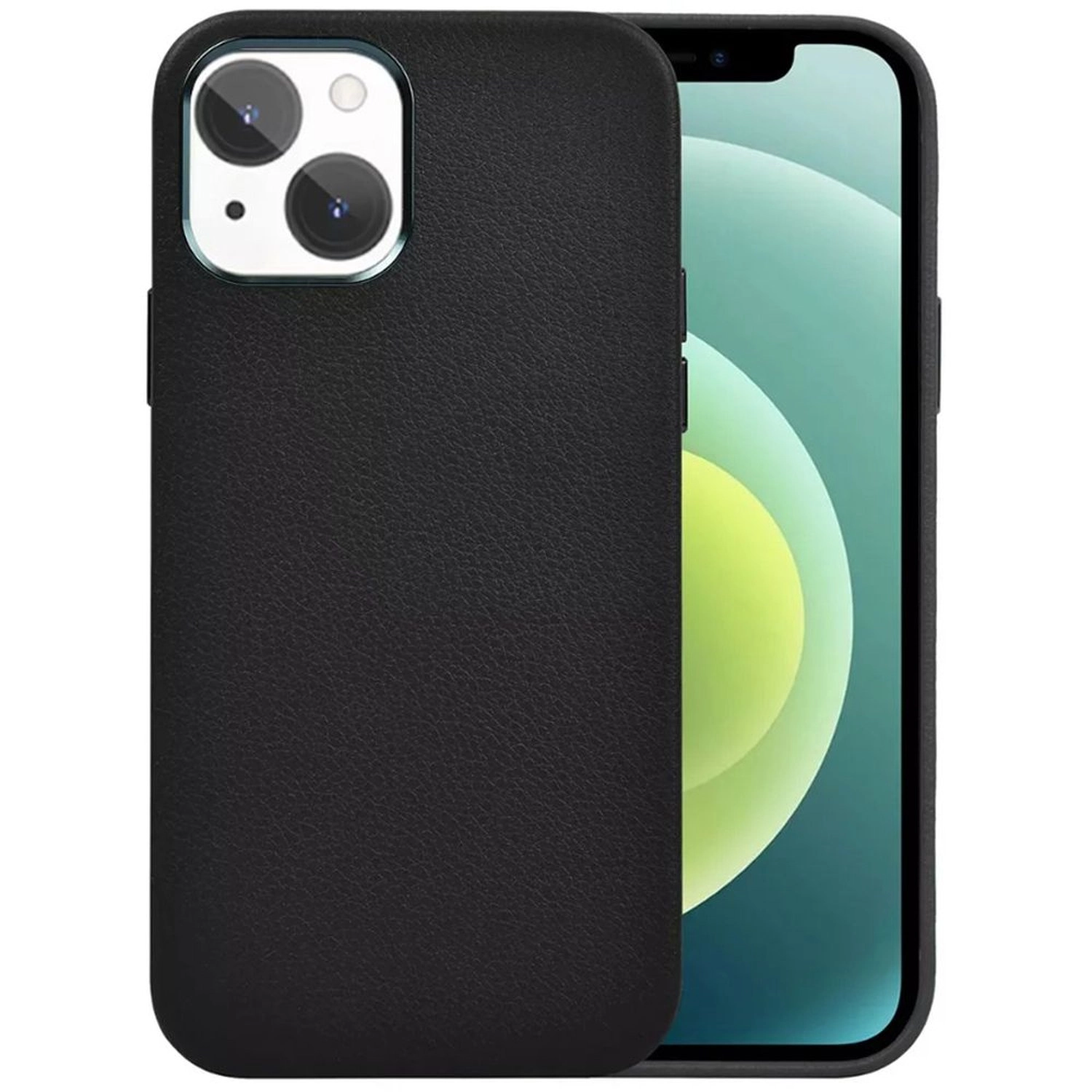 Calfskin Genuine Leather Case for iPhone 13