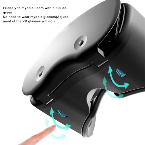 VR Glasses - Adjustable Pupil Distance 5-7in Smartphone Support