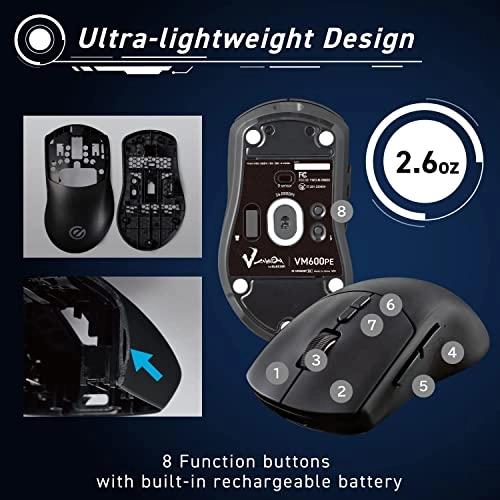 V Custom VM600PE Wireless Gaming Mouse - Wireless