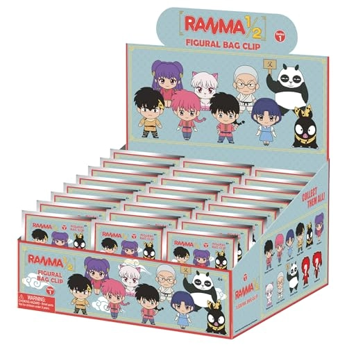 Ranma 1/2 Collectible Character Clips - Case of 24 Blind Bags 3D Foam