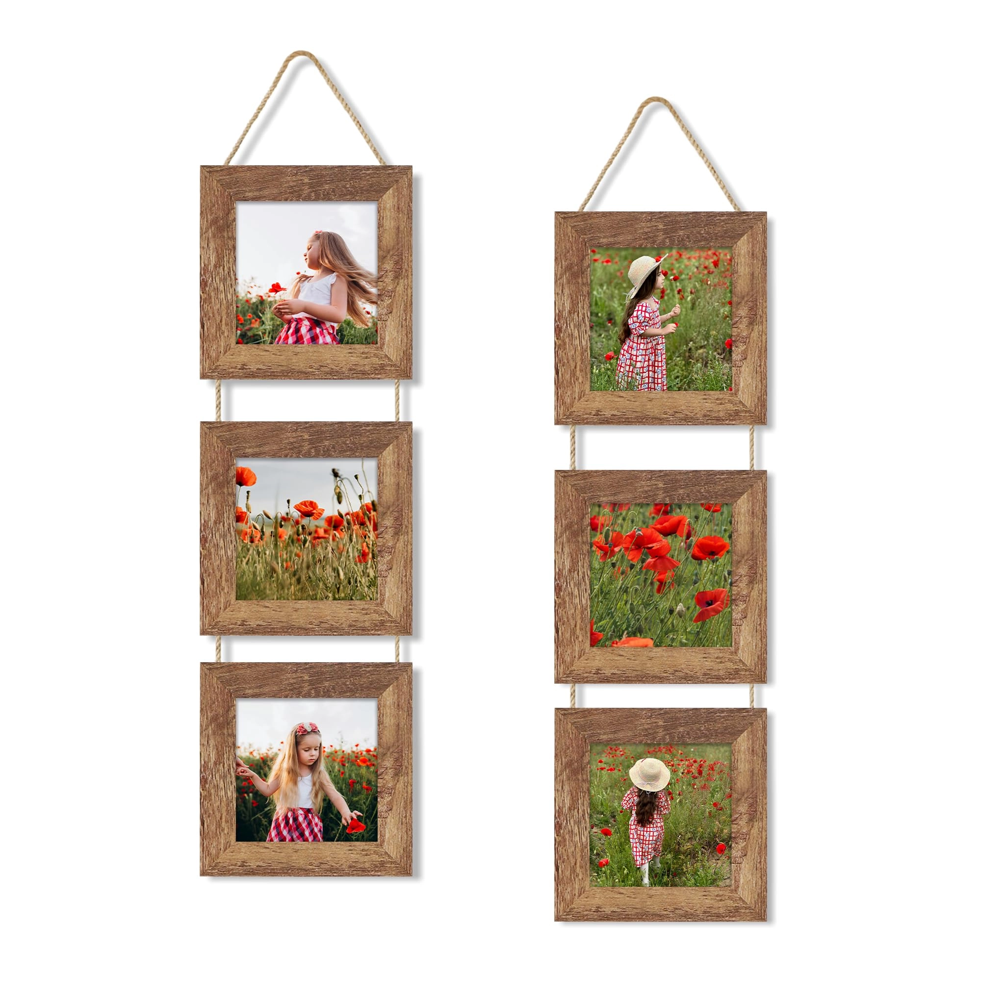 Collage Picture Frames - 4x4 in 3 Opening