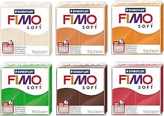 Staedtler Soft Polymer Oven Modelling Clay - Polymer Set 6pcs.