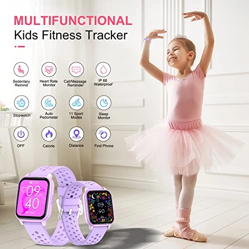 Fitness Tracker Watch for Kids Plastic