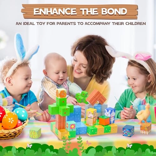 Magnetic Blocks - Volcano & Dinosaur 120 pcs