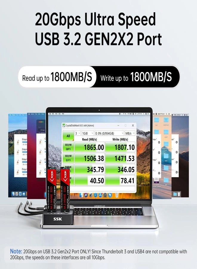 NVMe SSD Cloner - Dual Bay