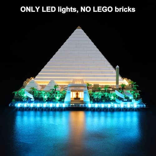 LED Light for LEGO 21058 Architecture Great Pyramid of Giza Set - Plastic