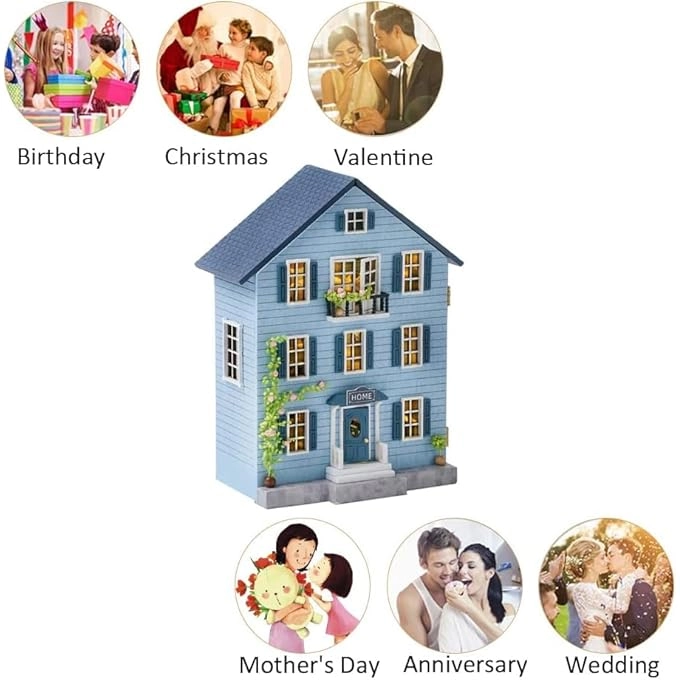 3D Wooden Puzzle Bookshelf Insert - Library of Books 1:24