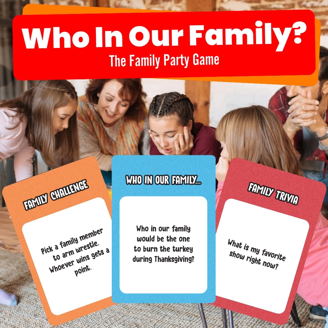 Who in Our Family - kids teens and adults 7 piece(s)