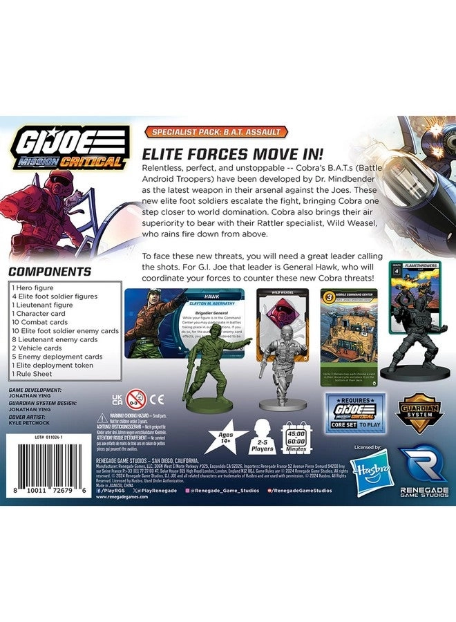 G.I. Joe: Mission Critical Specialist Pack B.A.T. Assault Expansion - Miniatures