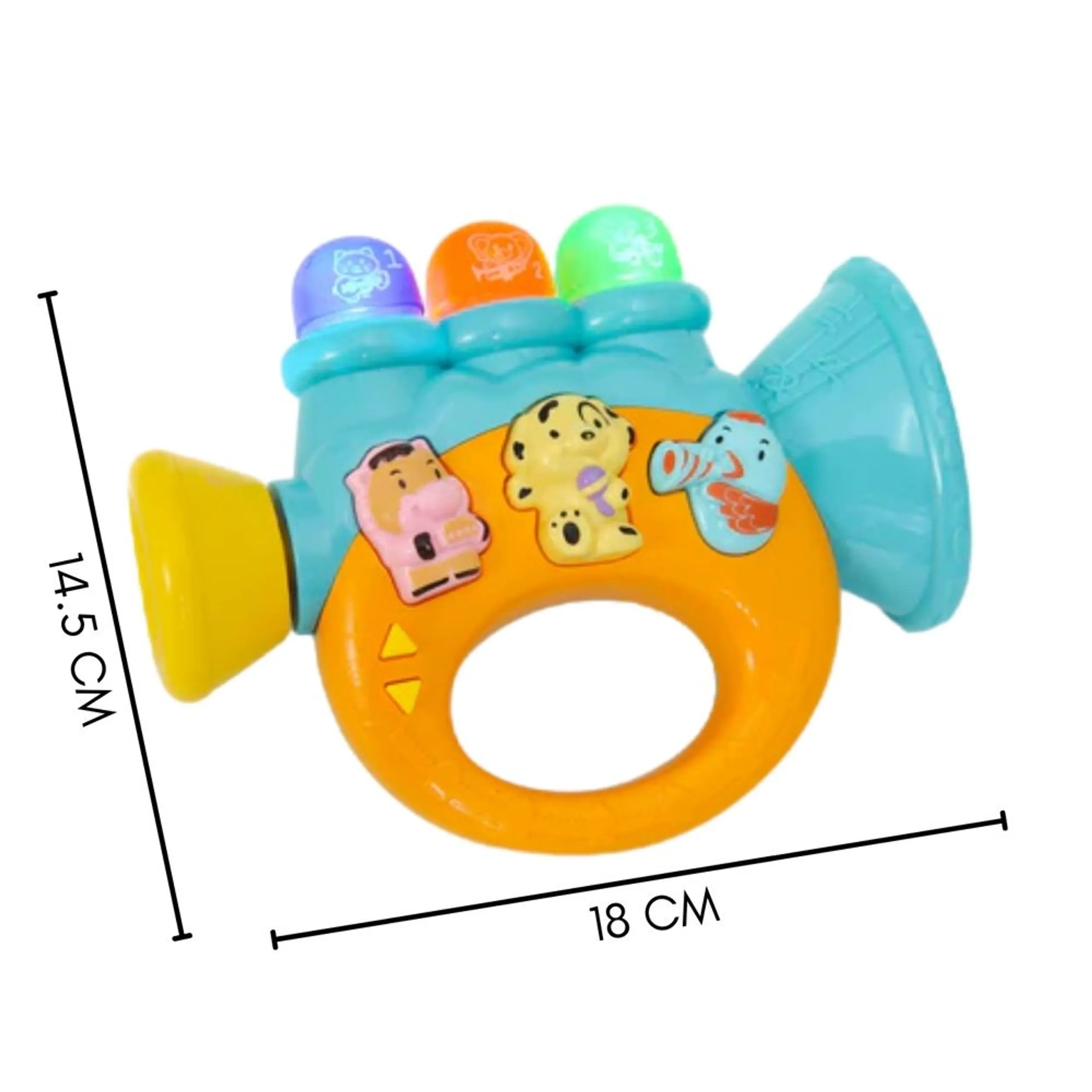 Stuffed Animal Rattle Bar Toy - 3 months Soft plush Rabbit