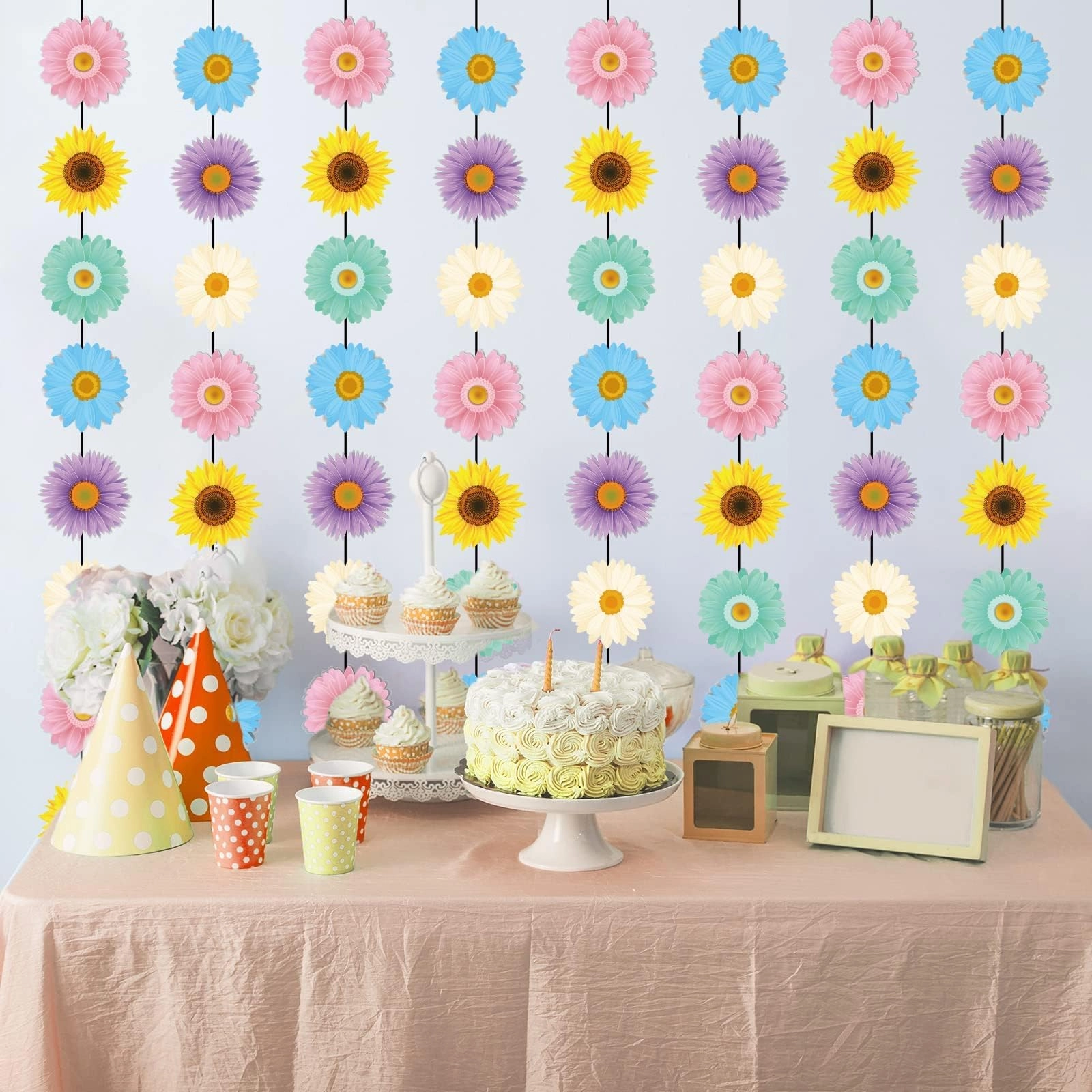 Sunflower Garland Kit - 12 Packs Birthday Party