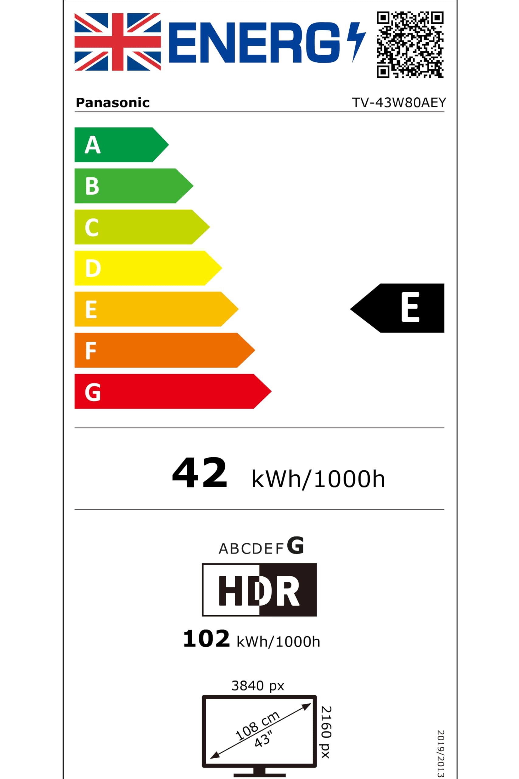 TV-43W80AEY - 43"