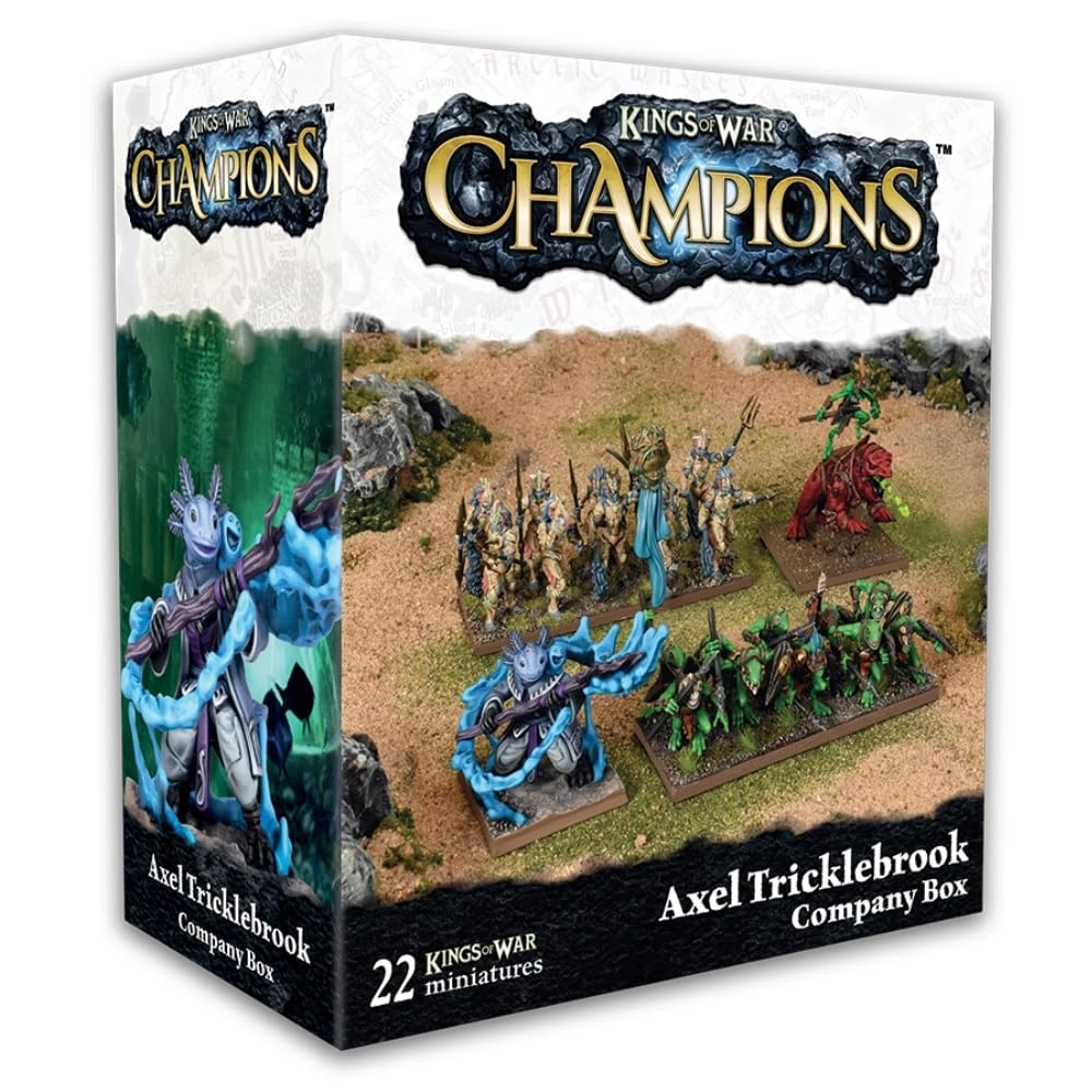 Mantic Kings of War Champions: Axel Tricklebrook Company Box
