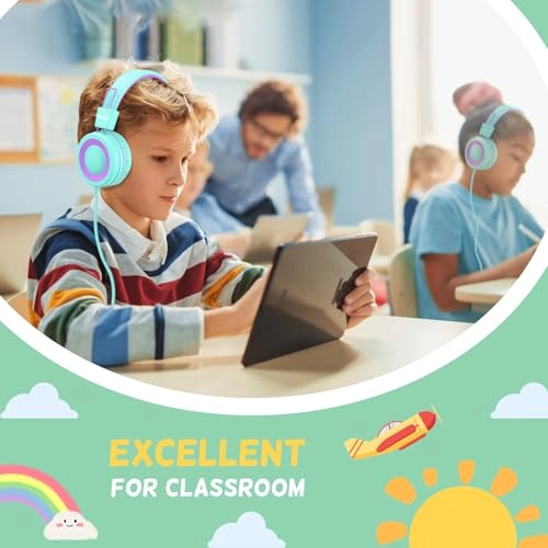 USB Type C Kids Headphones Wired Headphone