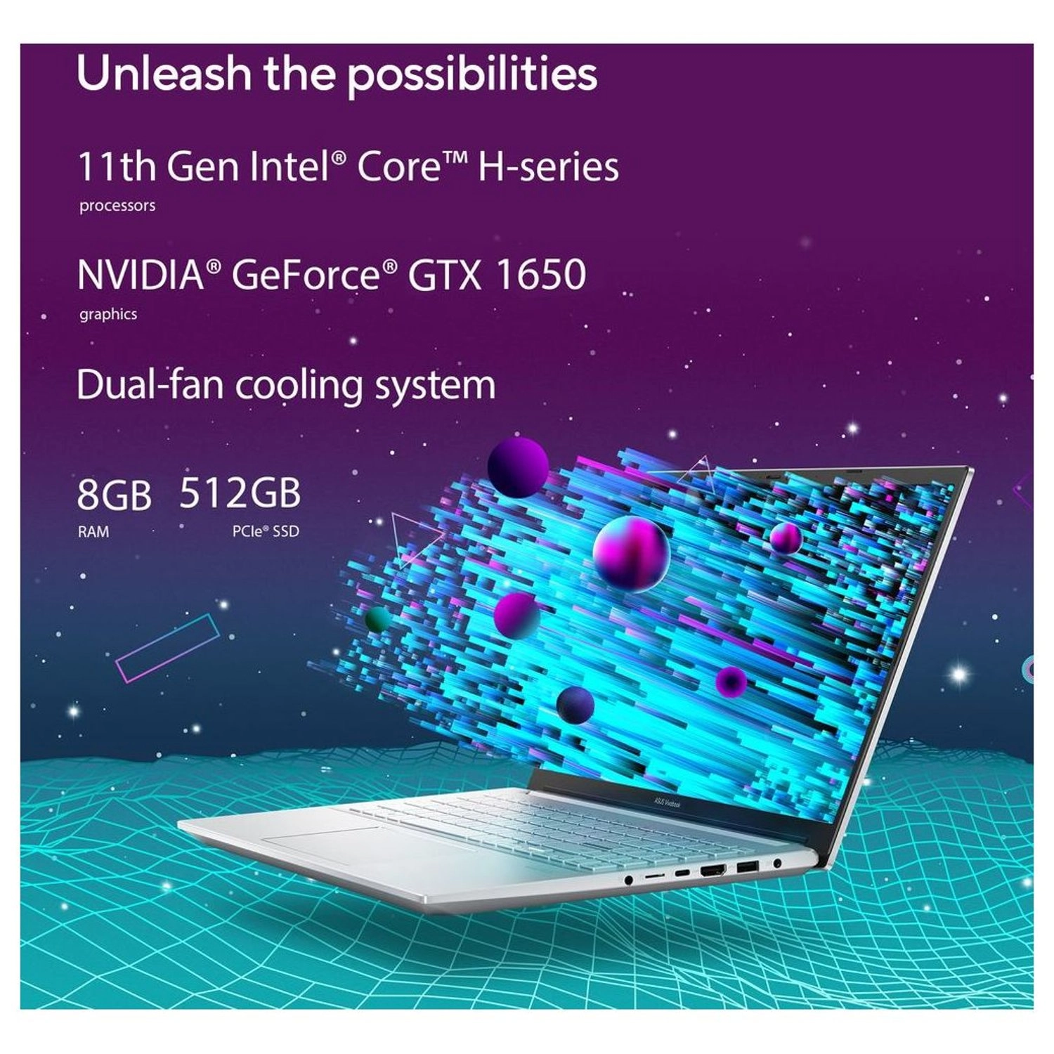 Vivobook Pro 15 K3500PH - 15.6'' Core i5-11300H 8GB 512GB SSD