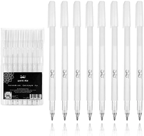 Mr. Pen White Gel Pen - 8 Pack 0. 8 mm
