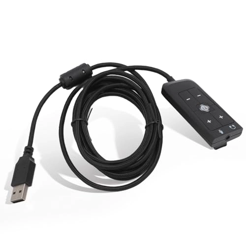 Goshyda USB Sound Card Adapter for Kingston Cloud II Gaming Headset - 71 Channel Virtual Surround