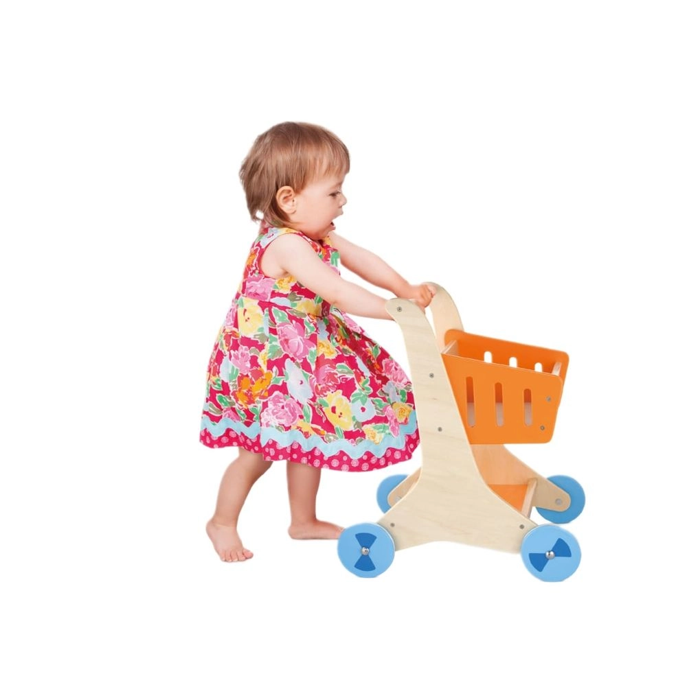 Blippi V Montessori Role Play Wooden Kids Trolley - Suitable for 18 months and above