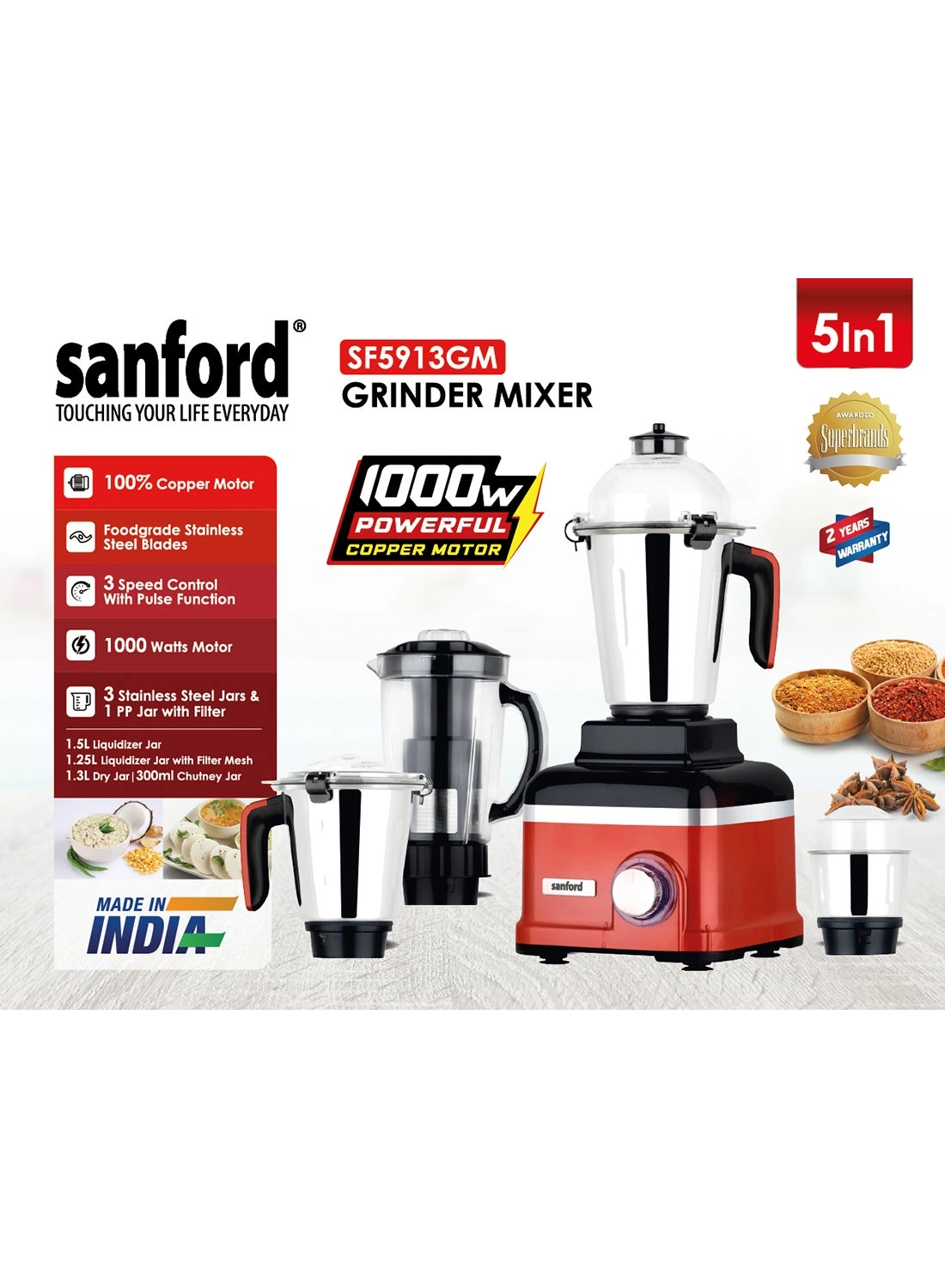 SF5913GM BS - 1.5 L 1000 W