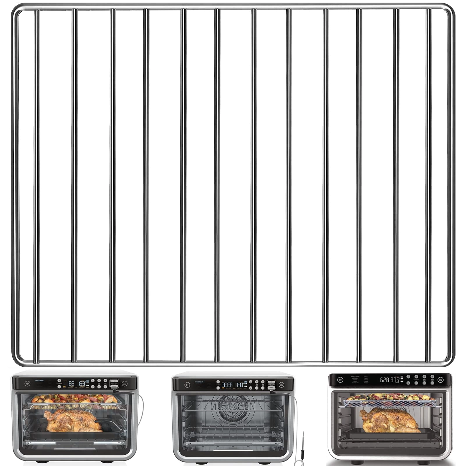 GWY Air Fryer Wire Rack - 14.4''*11.4'' Stainless Steel