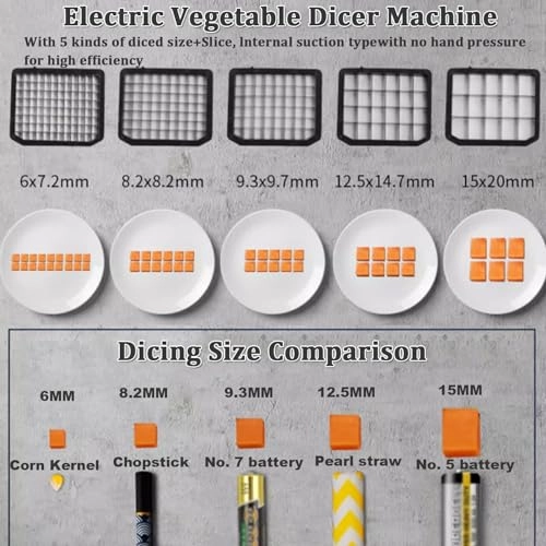 Commercial Vegetable and Fruit Dicer Machine - Electric
