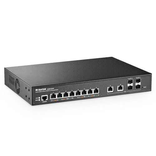 8x2.5G+6x10G Managed - 8-ports