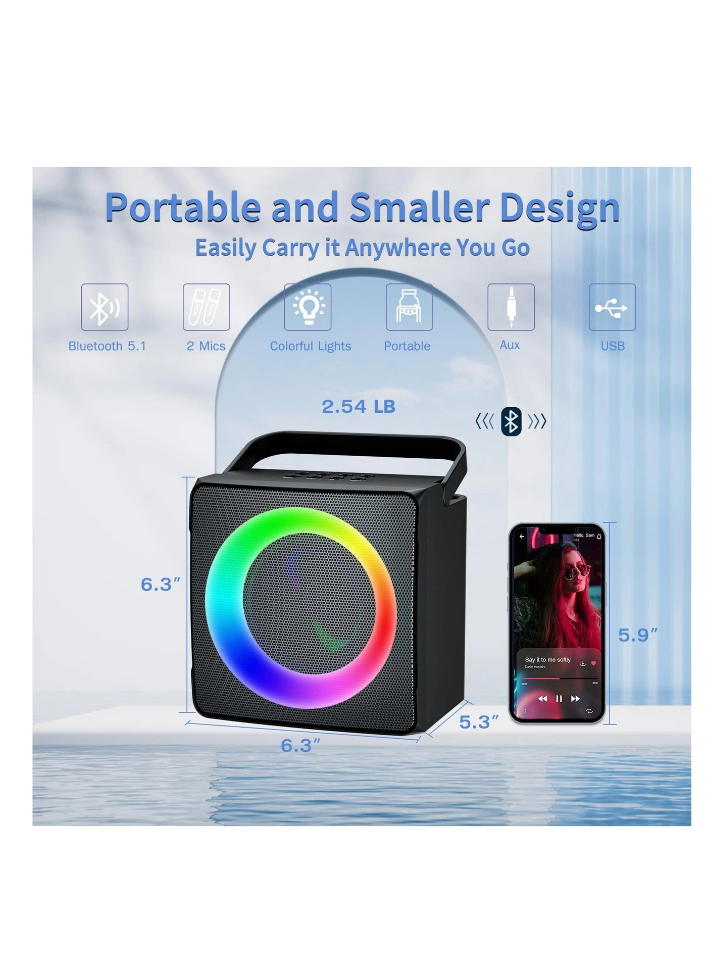 Karaoke Machine - 2 Wireless Mics 10W