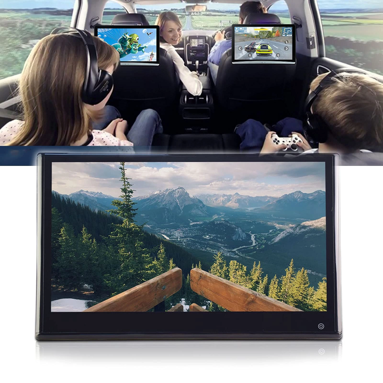 Car Headrest Display - 13.3 Inches