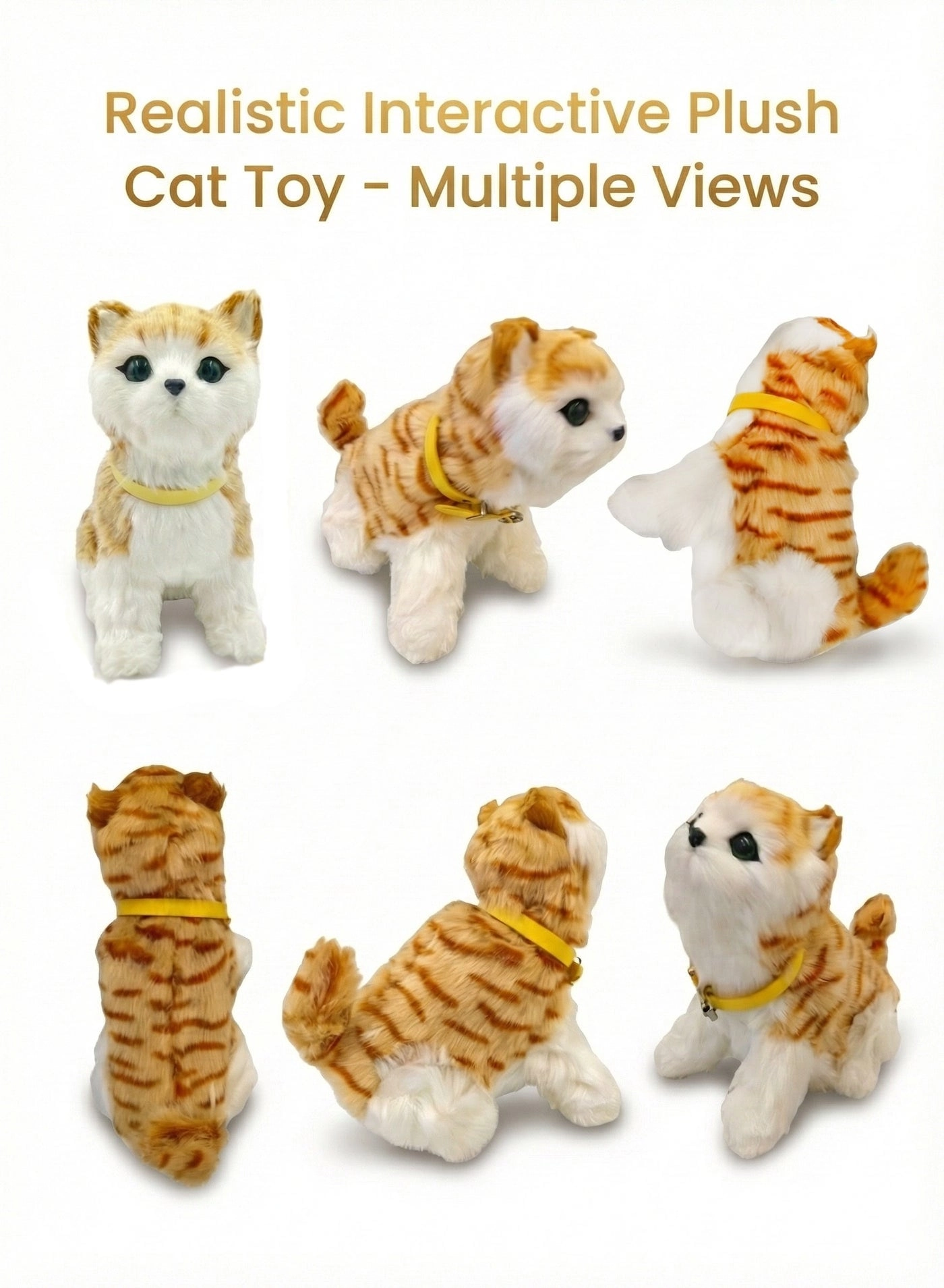 REZZOSS Plush Cat Toy - 3 years+