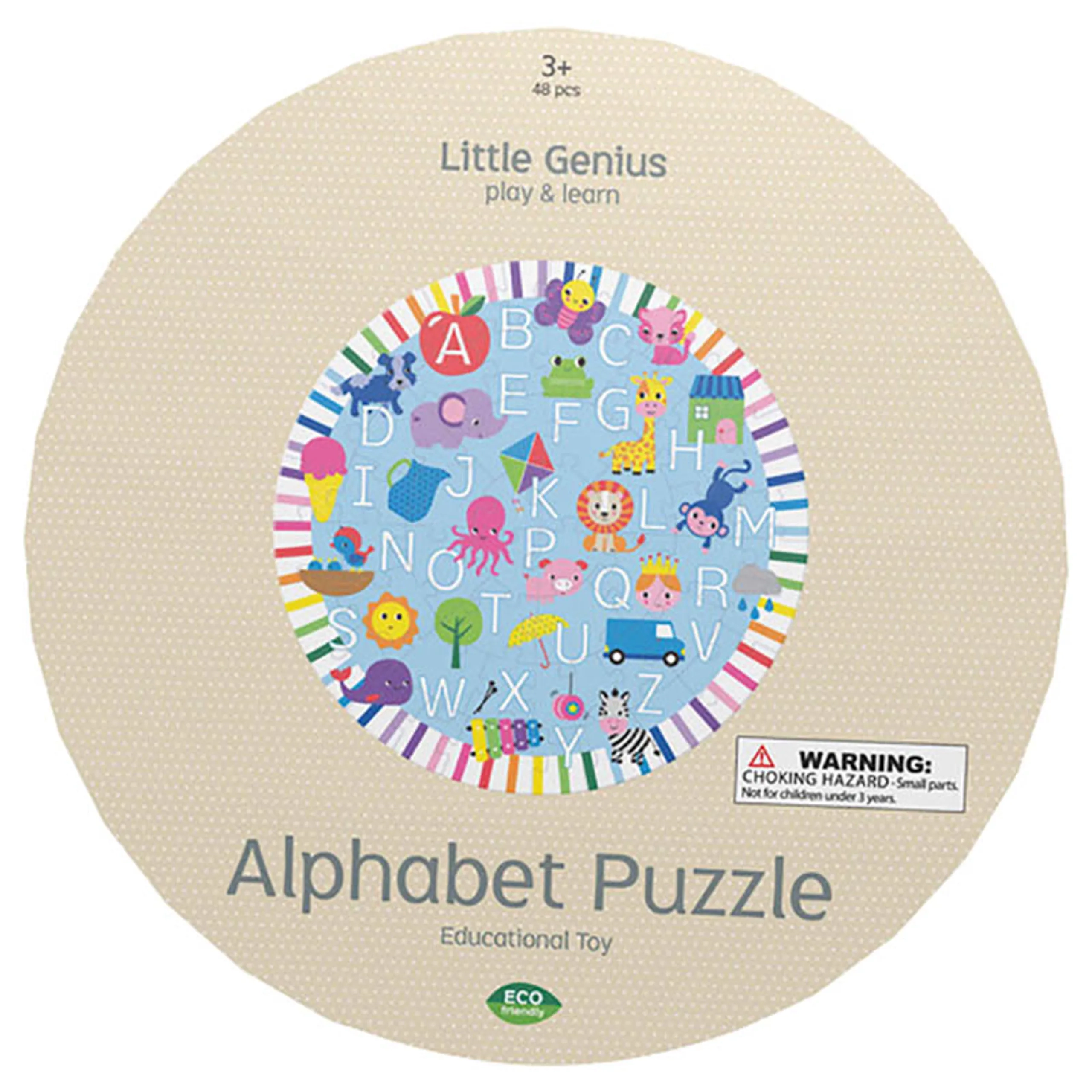 LAKE PRESS Little Genius Play & Learn Alphabet Puzzle - 3 years & above 48 pieces