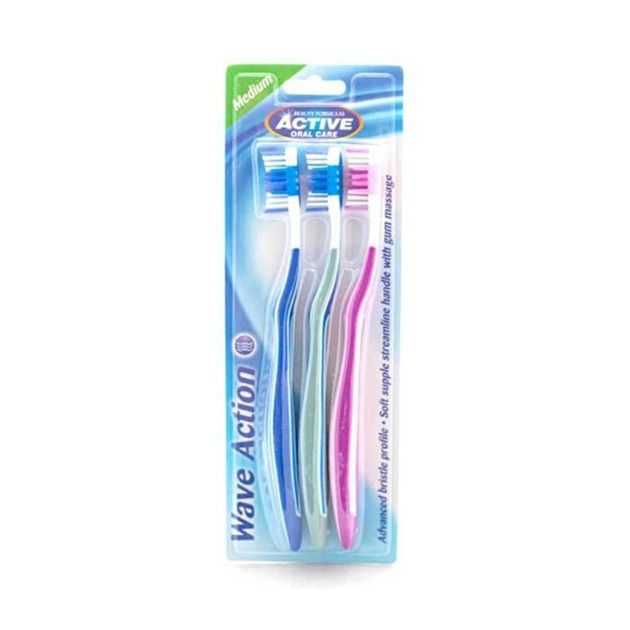 BEAUTY FORMULAS Wave Action Toothbrush - Medium