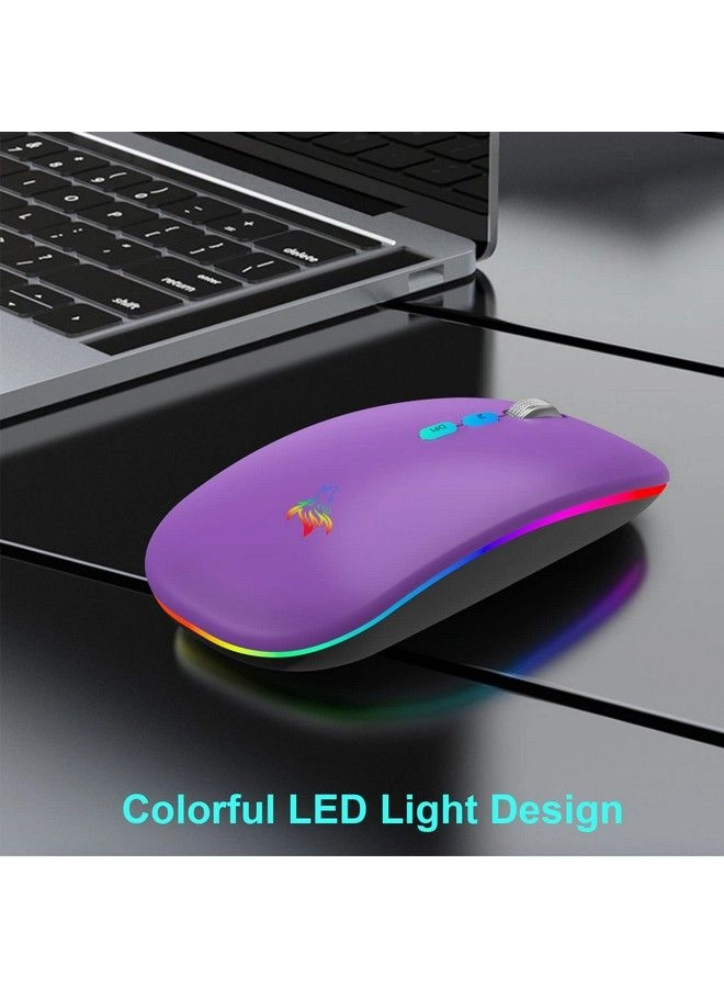 LED Slim Rechargeable Mouse - Wireless