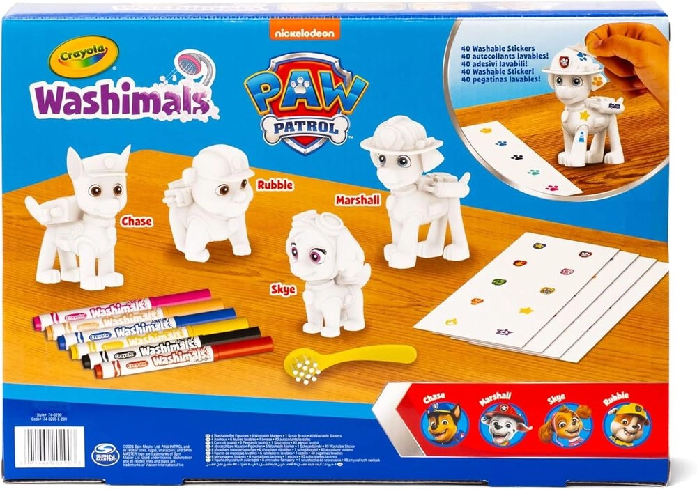 Washimals Paw Patrol Activity Kit - 6 Washimals pens