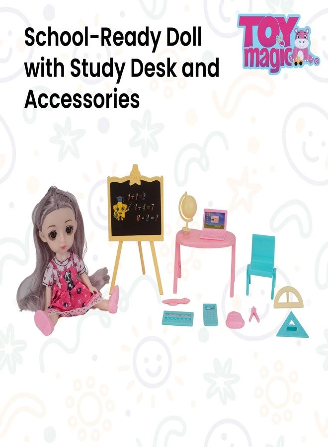 Colourful Candy Doll - 6-inch Realistic Hair Pretty Eyes Ages 3+ Gift Set