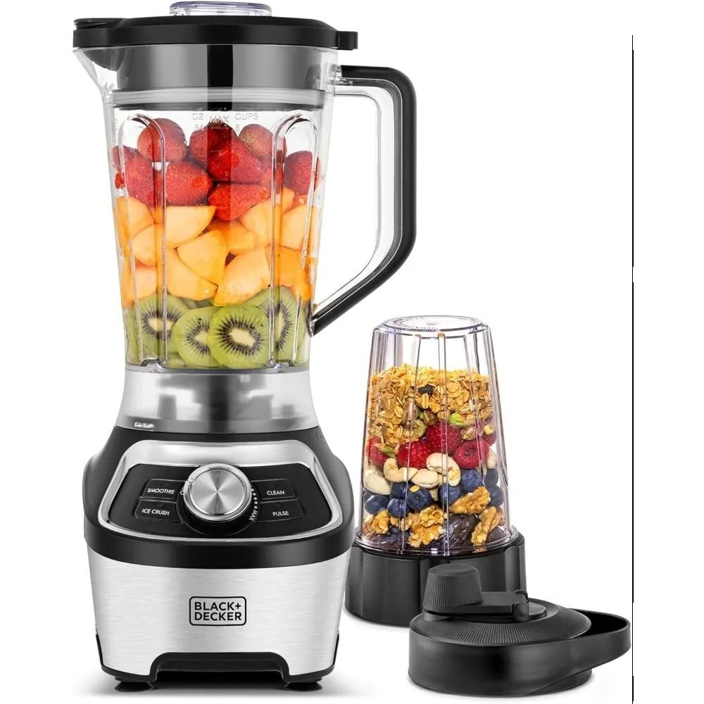 BD-BXH1200-B5 - Stainless steel six-blade design Smoothie and Ice crush presets 500ml travel cup