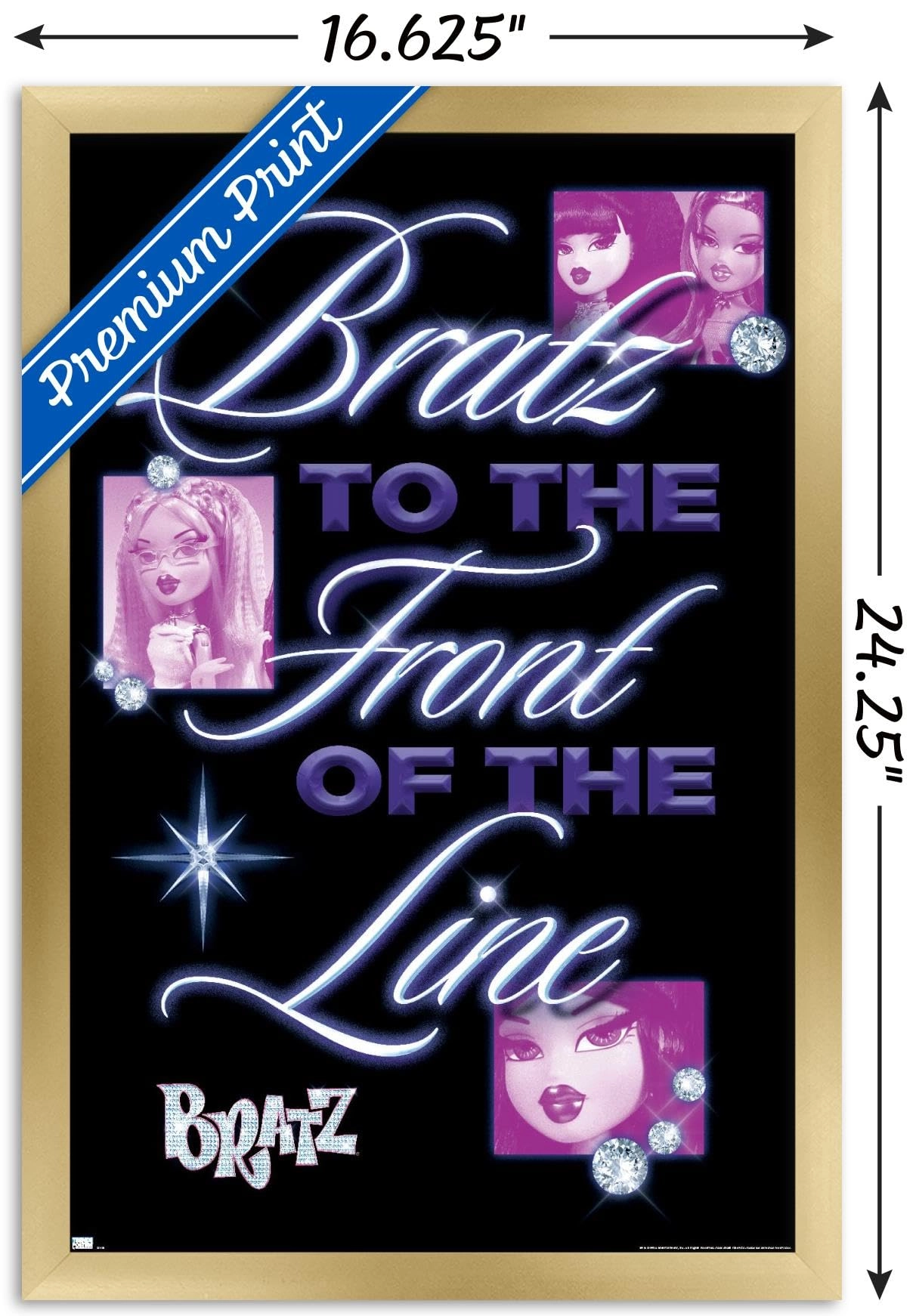 Bratz: Girls Nite Out - Front Of The Line Wall Poster - Paper 22.4\"L x 14.7\"W