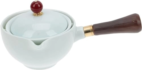 Enameled Teakettle - Sky-blue Ceramic 17.00 X 11.00 X 4.00 cm