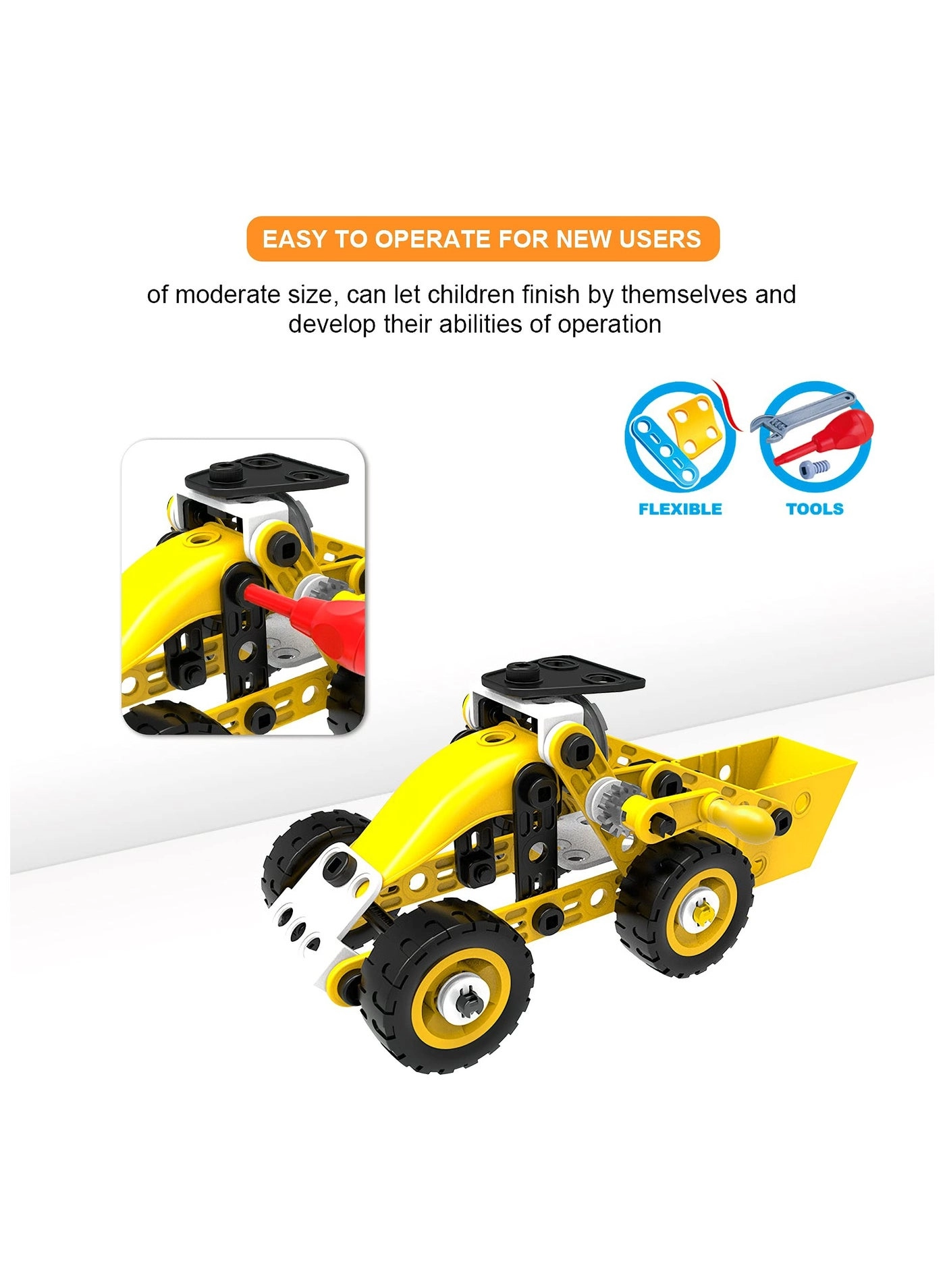 Interlocking Building Blocks - 100 pcs