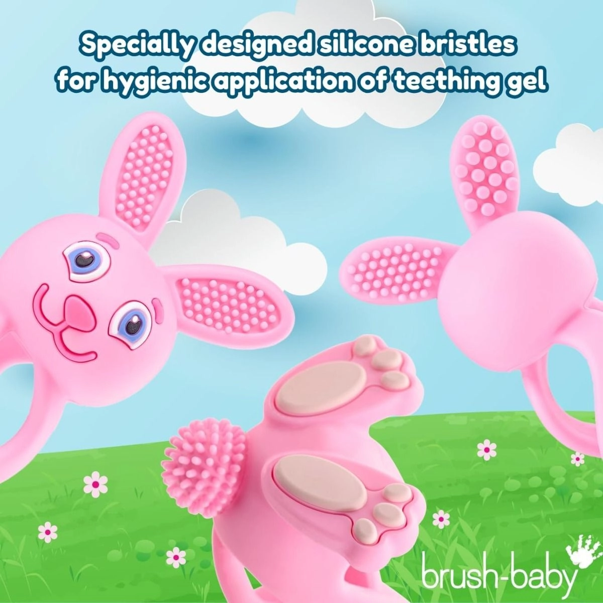 Bobbie Bunny Teether - food-grade silicone