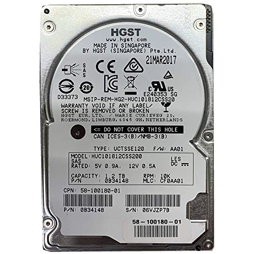 2.5" 10000rpm SAS 12Gb/s (HUC101812CSS200) - 1.2TB