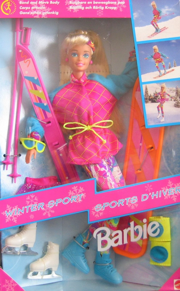 Barbie Winter Sport Doll - 11.5" Tall Skis Ages 3+