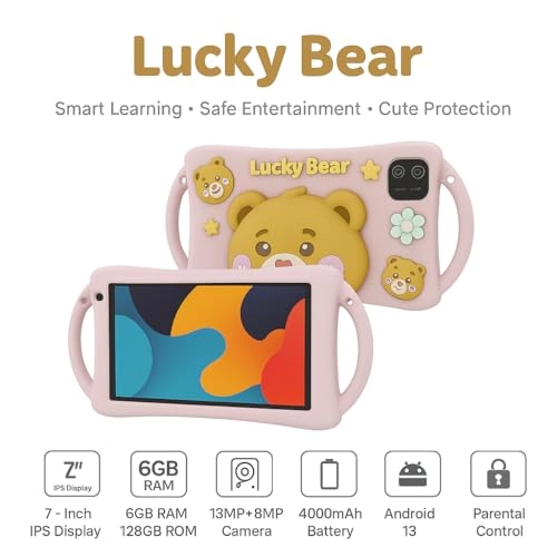 K6 Kids Tablet - 6GB 7 Inch 128GB