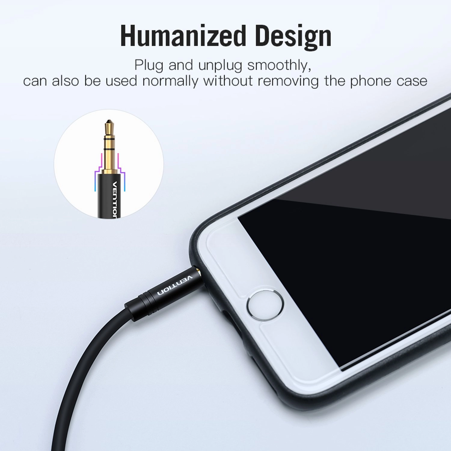 3.5mm Male to 2.5mm Male Audio Cable - 1.5M