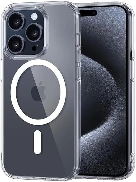Muzz International Iphone 15 Pro Case Classic Hybrid Cover with MagSafe for Iphone 15 Pro