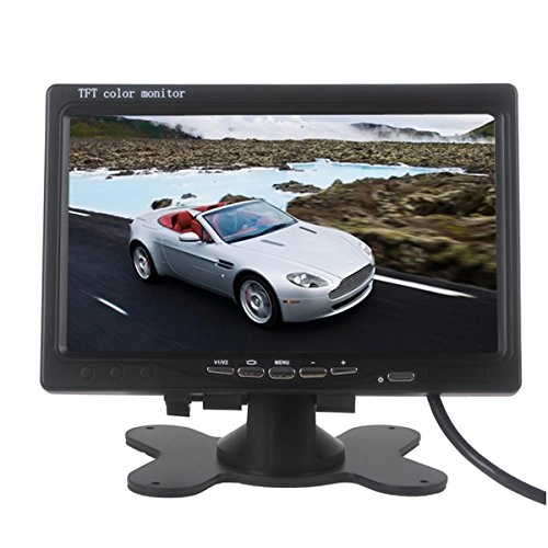Foldable Car Monitor - 7 Inches + Car Backup Camera - Wireless Night Vision 800(H) x RGB x 480(V)