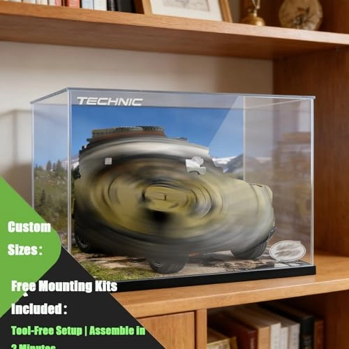 Display Case - 48 x 28 x 28 cm 3 mm ultra-clear acrylic