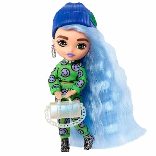 Barbie Extra Minis - 5.5 inch Pastel Blue Hair Ages 3+