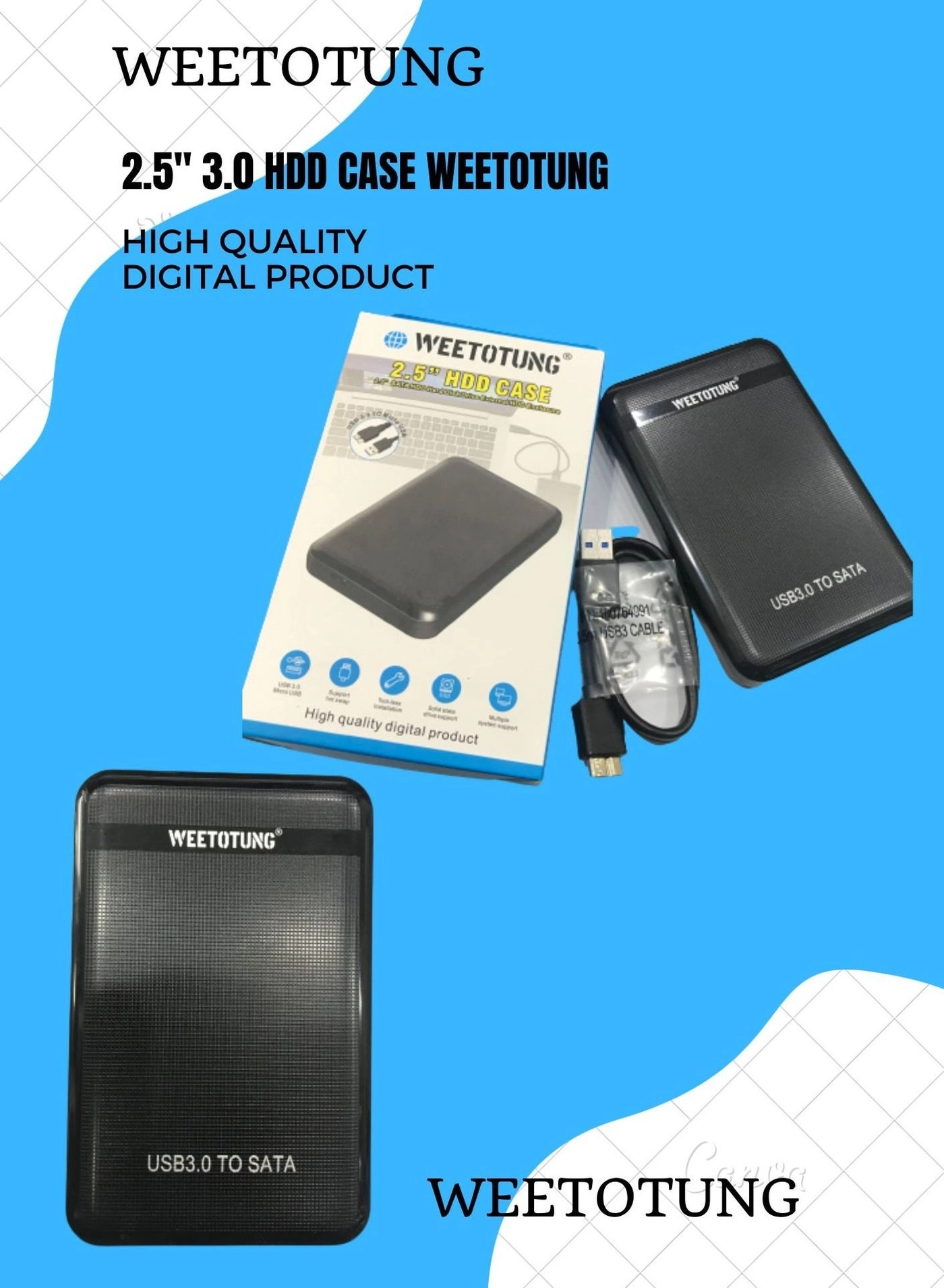 WEETOTUNG HDD CASE - 2.5 3.0