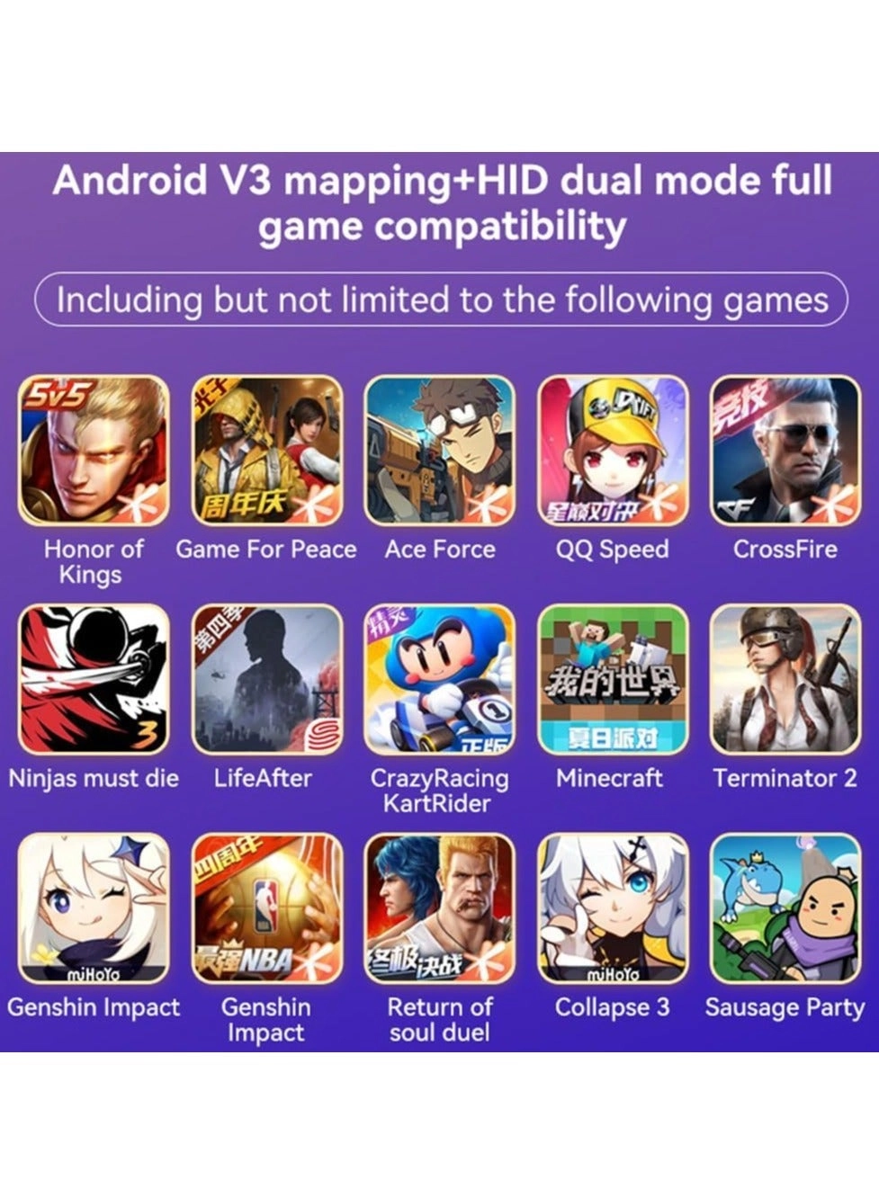 D8 Telescopic Mobile Phone Gamepad - Android iOS PS3 PS4 Switch PC